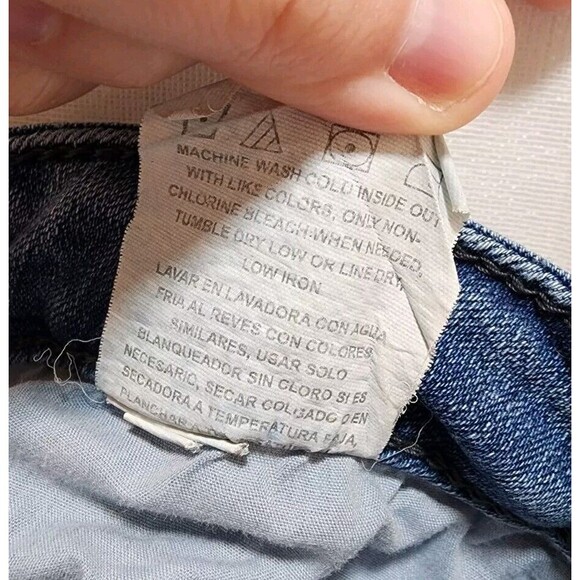 LEE RIDERS WOMENS 18 M BLUE JEANS STRETCHY WHISKER WASH ESSENTIAL BASIC EVERYDAY - Picture 12 of 15